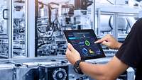 Produktionssteuerung mit Tablet